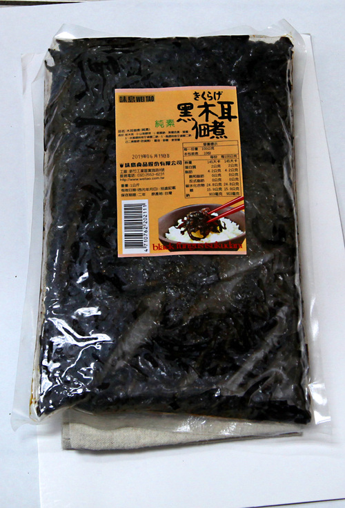 (純素)黑木耳佃煮(1000g)  |產品介紹|味島(純素)黑木耳佃煮